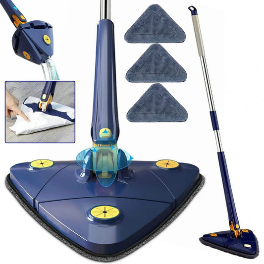 Adjustable Triangular Cleaning Mop Twisting 360° Rotating