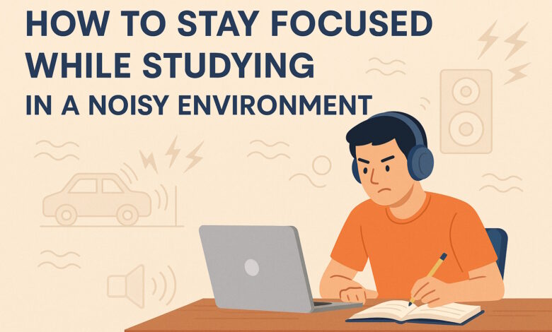 How to Stay Focused While Studying in a Noisy Environment