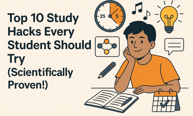 Top 10 Study Hacks Every Student Should Try (Scientifically Proven!)