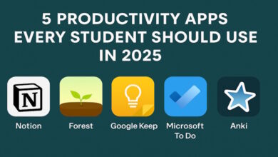 5 Productivity Apps Every Student Should Use in 2025